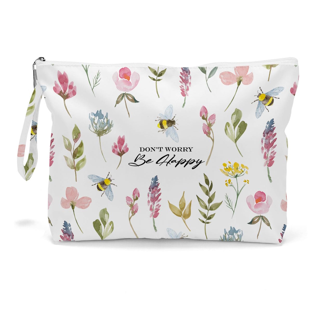 Wet Bag Diaper Bag Organizing Pouches Waterproof Wet Bag for Swimsuit Cloth Baby Diaper Toiletries Beach Traveling Dirty Laundry Workout Clothes Large Makeup Bag Bee Flower Decor-image-41