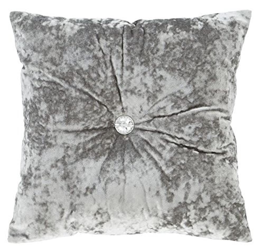 Rackhams Silver/Grey Crushed Velvet Cushion