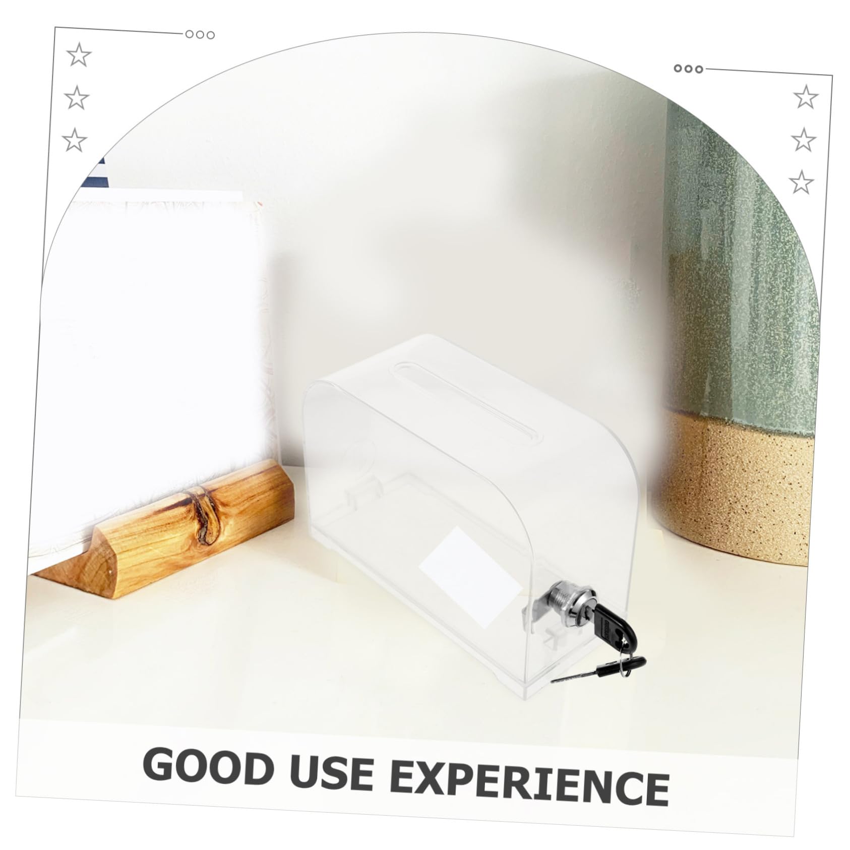 NUOBESTY 4stücke Visitenkartenbox Aus Tragbarer Kartenorganizer Mit Großem Stauraum Für Büro Und Veranstaltungen Einfach Zu Transportieren Und Robust Für Sichere Aufbewahrung