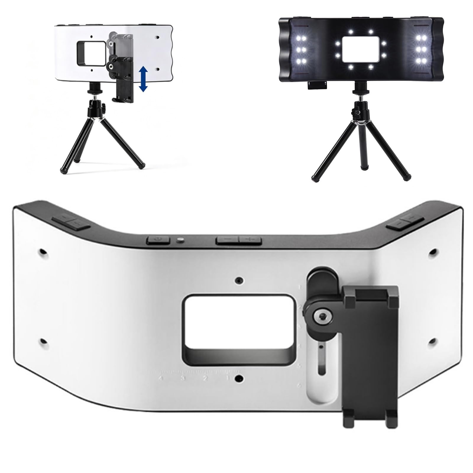 Kit de fotografía con luz de llenado Dental, Linterna for teléfono móvil, con Soporte Ajustable, iluminación Envolvente 3D, 5 Modos, Salida de 32000 Lux, for el hogar, salón, Hospital