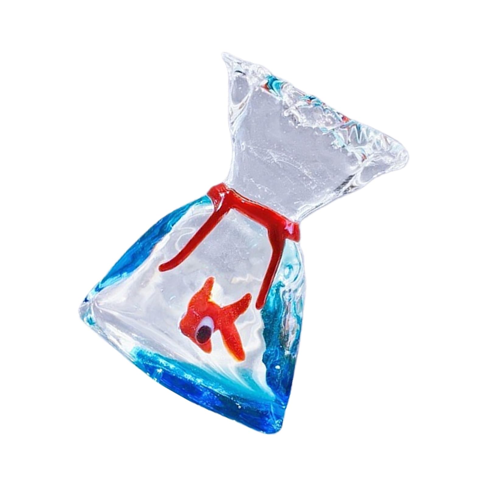 Bnojjellol Lucky Bag Glass Fish Tanks Figurines Collectible Figurine For Aquarium Home Tabletop Decors Fishs Tanks Sculpture Statues Tabletop Centerpiece