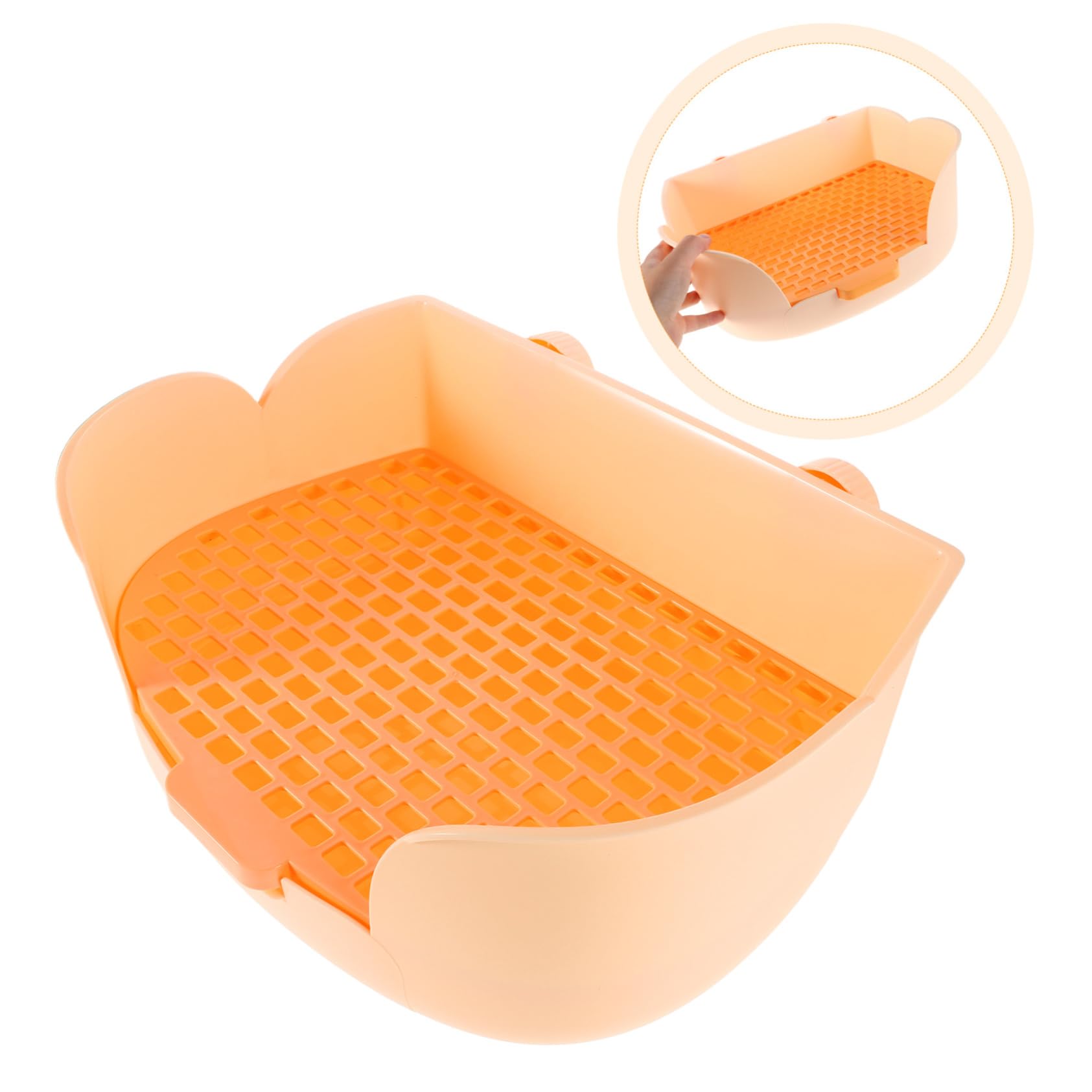 COLLBATH Lettiera per Animali Design Ergonomico per Cavie Criceti e Cincillà Facile