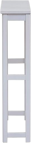 Miniatura 6 de Alaterre Furniture Dorset - Armario con base de inodoro de madera blanca de 27 pulgadas de profundidad x 9 pulgadas de profundidad con compartimento
