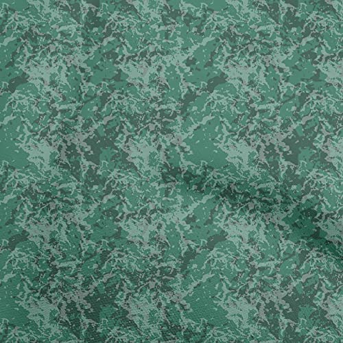 oneOone Cotton Flex Green Fabric Abstract DIY Clothing Quilting Fabric Print Fabric By Yard 40 Inch Wide-39