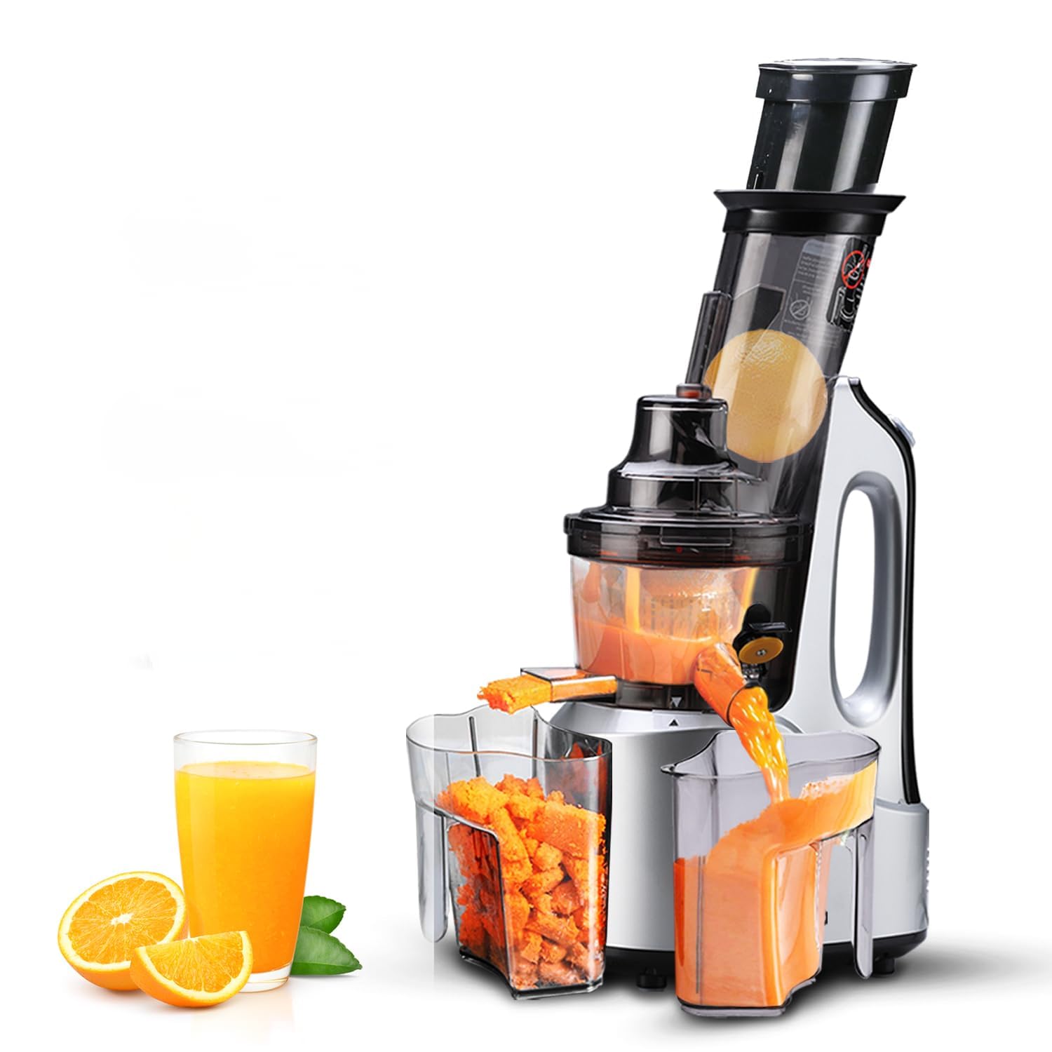 (𝟏𝟓 𝐘𝐞𝐚𝐫𝐬 𝐖𝐚𝐫𝐫𝐚𝐧𝐭𝐲) Professional Cold Press Slow Juicer | All-in-One Whole Fruit & Vegetable Juicer with 3 Strainer Filters for Fresh Juice at Home-image-47