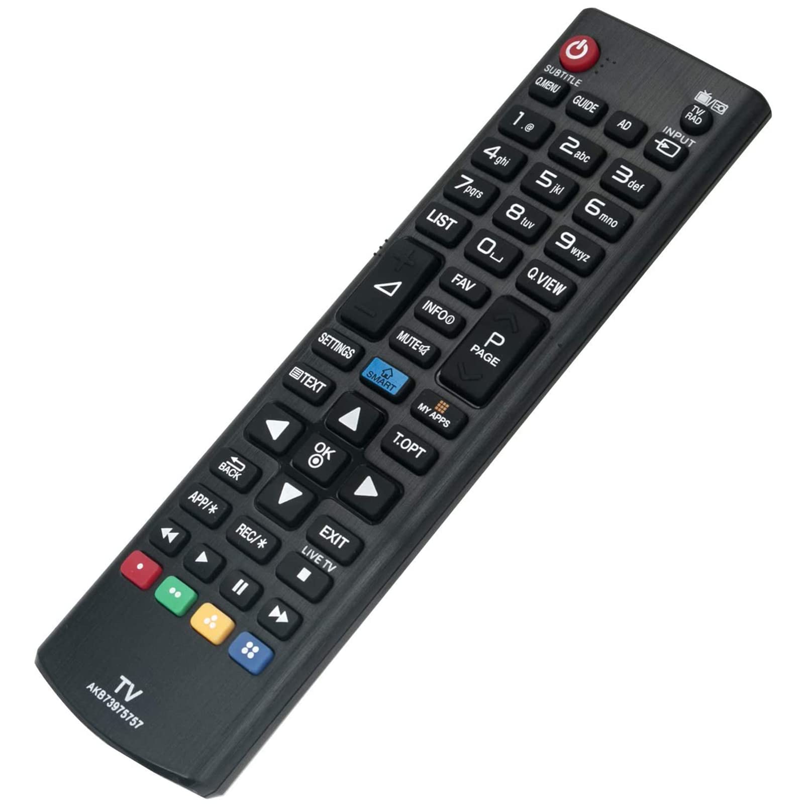 VINABTY AKB73975757 TV Remote Control Compatible with LG TVs 42LN575S 42LV450U 43LH5100 32LB580U 32LB582U 32LN575S 32LN6138 42LB5700 47LB5820 47LB610V 47LN5708 47LN570V 47LN5758 47LN5778 39LB5800 - Image 3