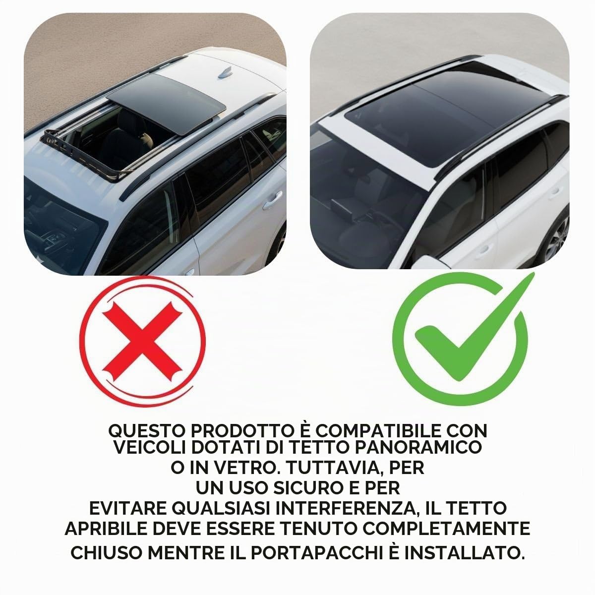 Barre Portatutto Trasversali per Citroen C5 Aircross SUV (2018-2024) Barre Tetto Portapacchi in Alluminio, Set da 2 - Nero