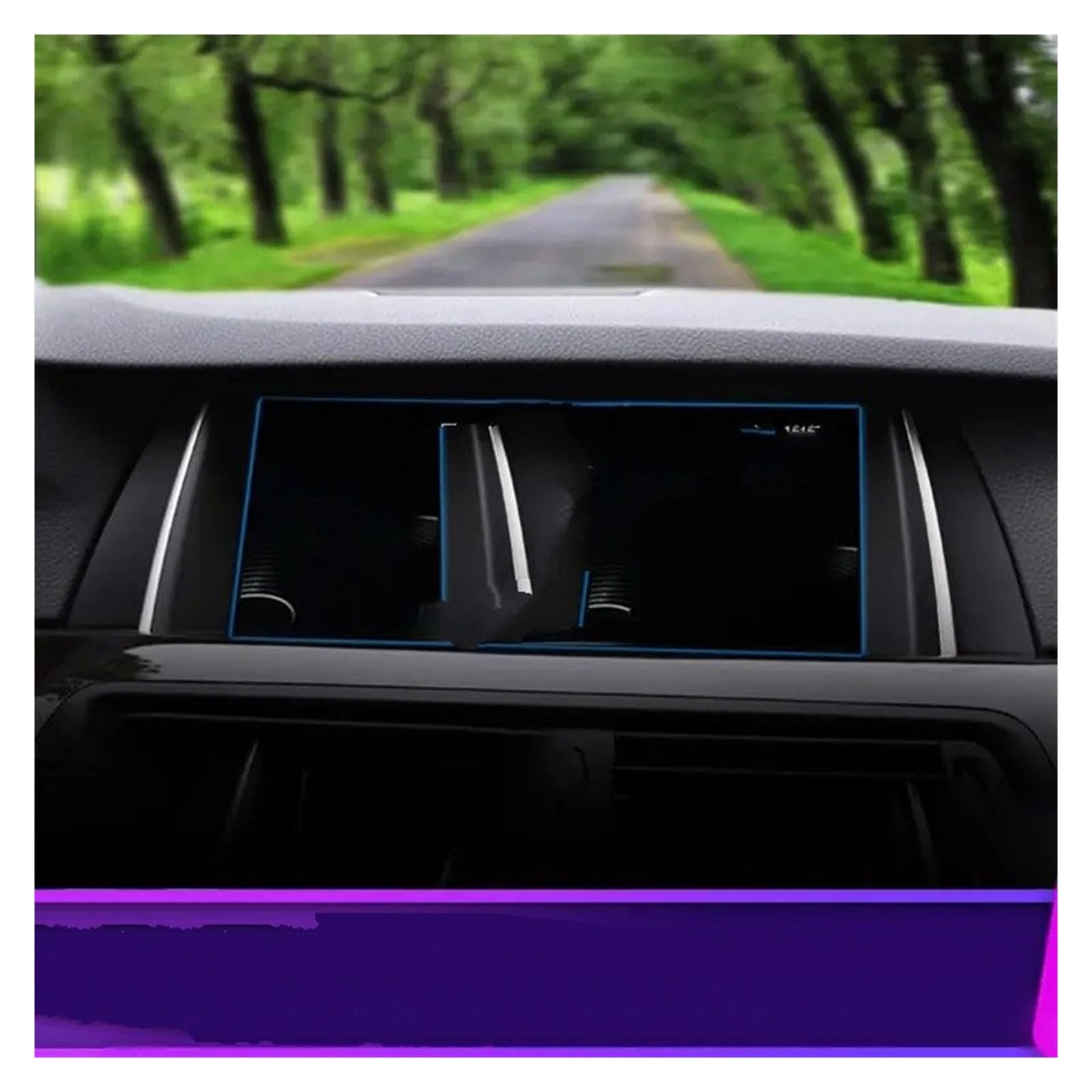 Tempered Schutzfolie Für 5er F07 F10 F11 F18 Auto-GPS-Navigations-Displayschutzfolie LCD-Touchdisplay-Zubehör 2010-2016(8.8inch 209x79mm)