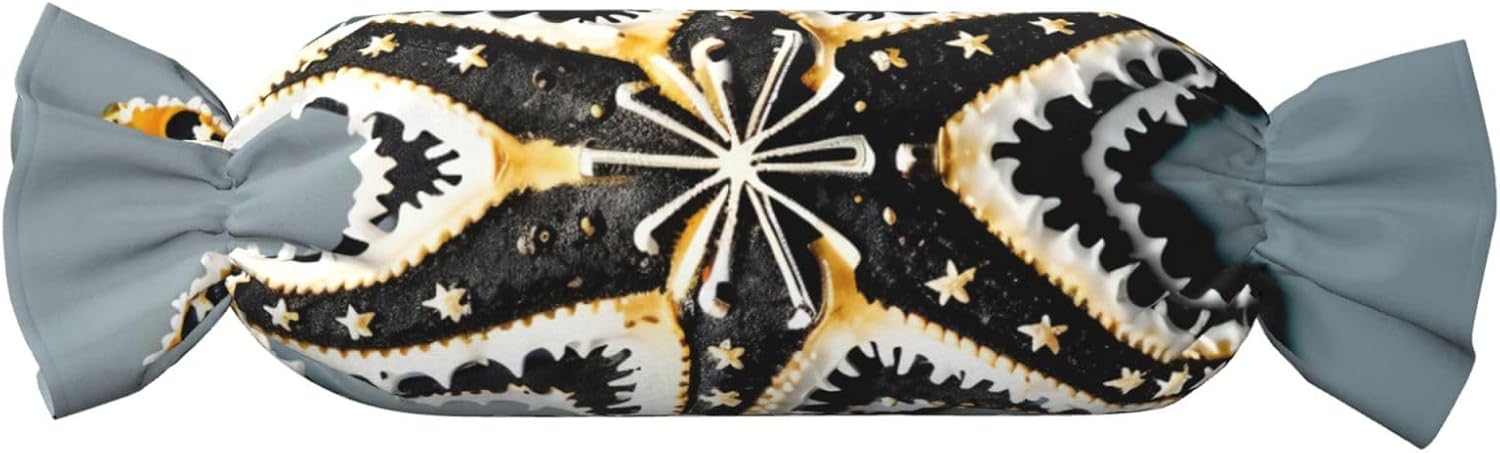 Cute Starfishes Print Candy Cylindrical Comfortable Pillow Throw Pillows Home Decor Easy Maintenance