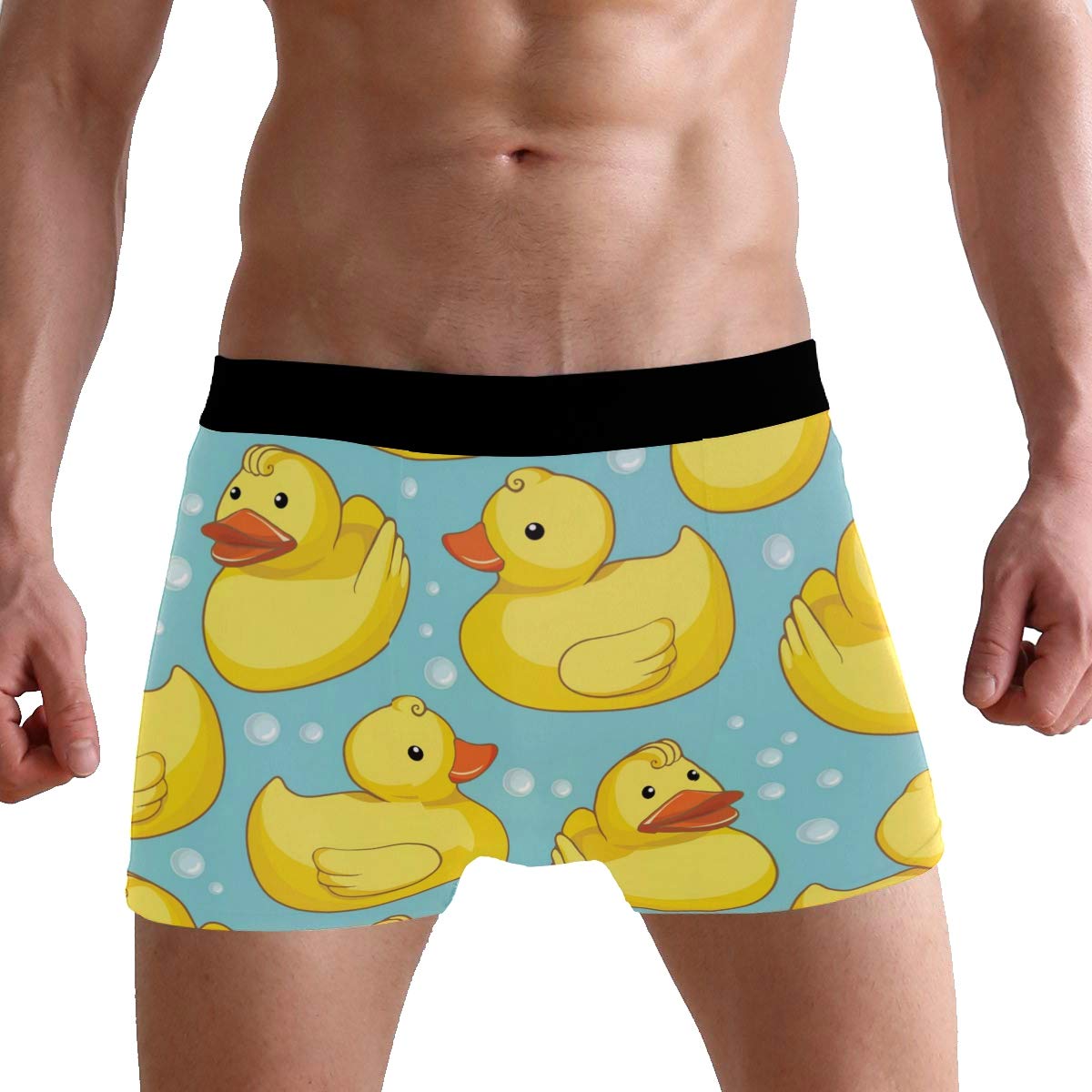 PUXUQU Mens Boxers Shorts Cute Yellow Duck Boxer Briefs Underwear for Men Boy