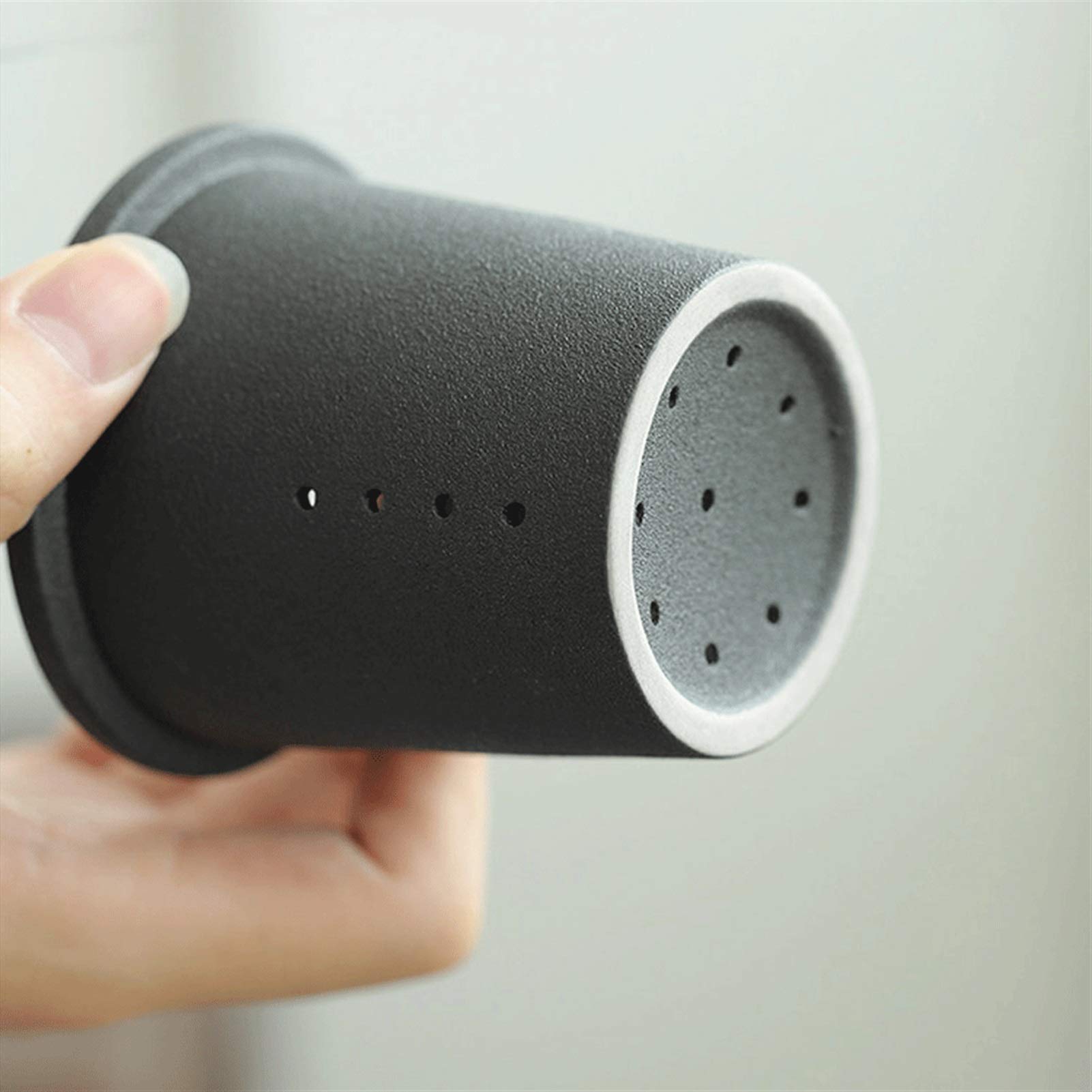 Taza de café con Tapa para Oficina Taza de Agua de cerámica y Taza de té filtrada para el hogar, Muy Adecuada para Uso doméstico y de Oficina/Taza de café de 250 ml (Color : White)