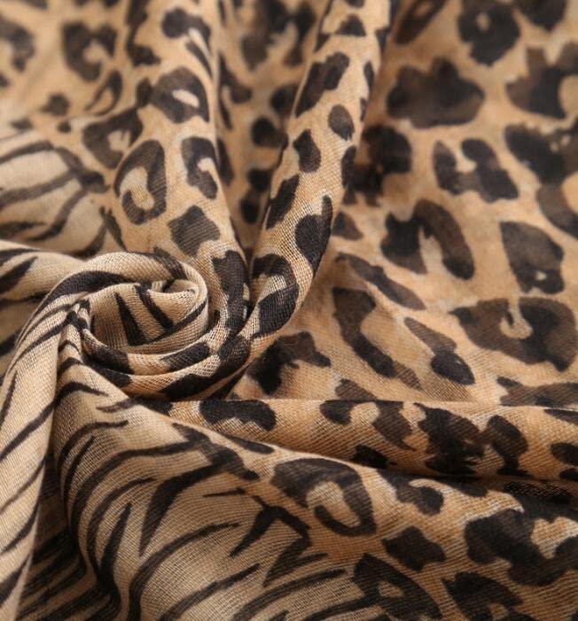 Habrur Bufanda Chal Fular Bufandas De Leopardo De Hilo para Mujer, Bufanda De Moda para Mujer, Bufandas Finas para Mujer, Bufanda De Leopardo Estolas Bufandas (Color : G, Size : 180 * 85cm)