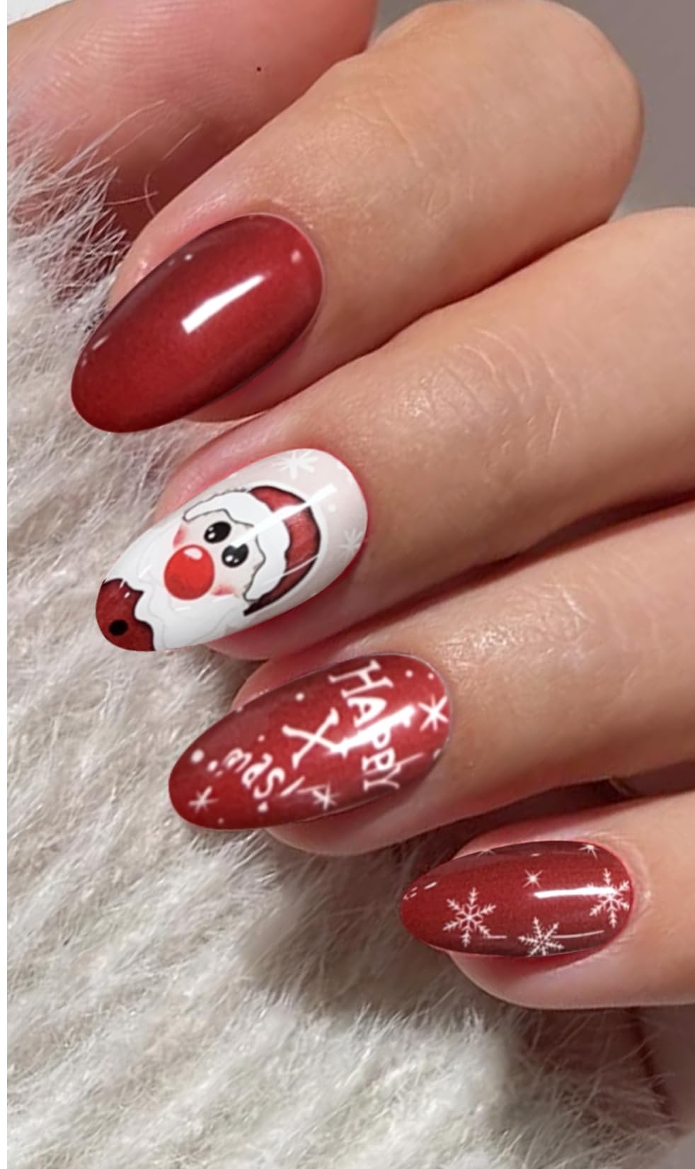 JMEOWIO Nagelfolie Weihnachten – Schneeflocke Glitzer, Selbstklebend, UV-härtend, 20 Stück + Zubehör