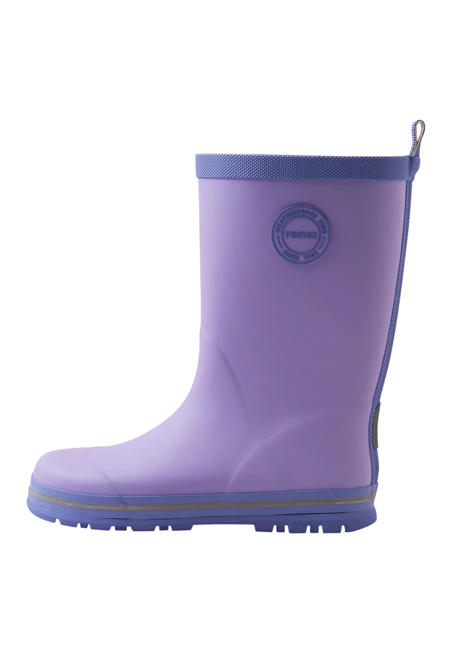 Reima - Taika Gummistiefel für Kinder - Wasserdichte Regenstiefel Kinder mit Baumwollfutter, flexibler Griffsohle, reflektierenden Details und Happy Fit-Einlegesohlen - Blooming Lilac, 28