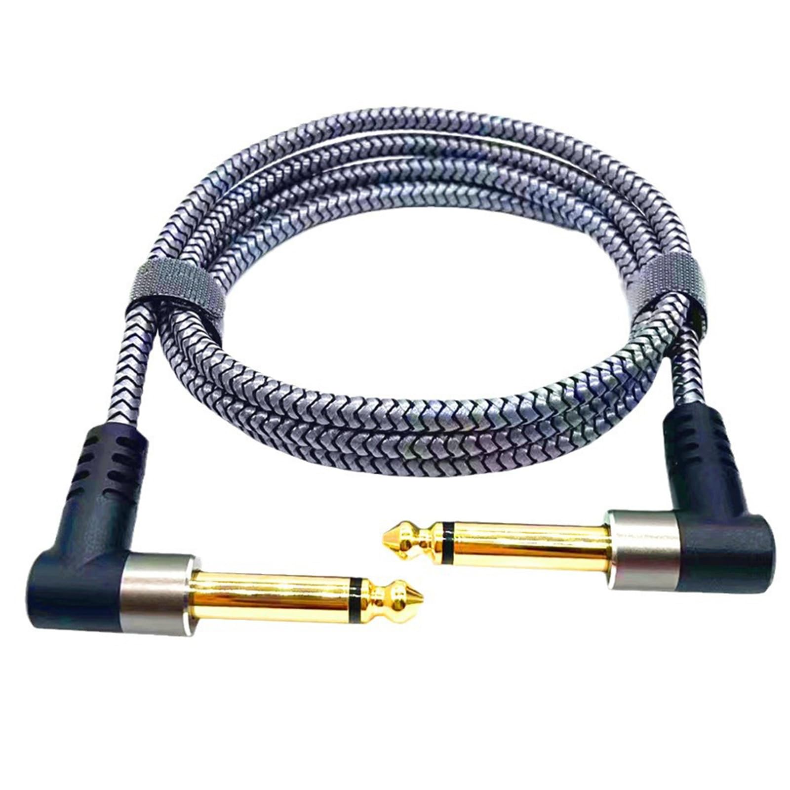 Maxtonser Nylons Braiding Electric Guitar Effect Pedal Patches Cable Cord Right Angles Pedal Board Cable Musical Instrument Access