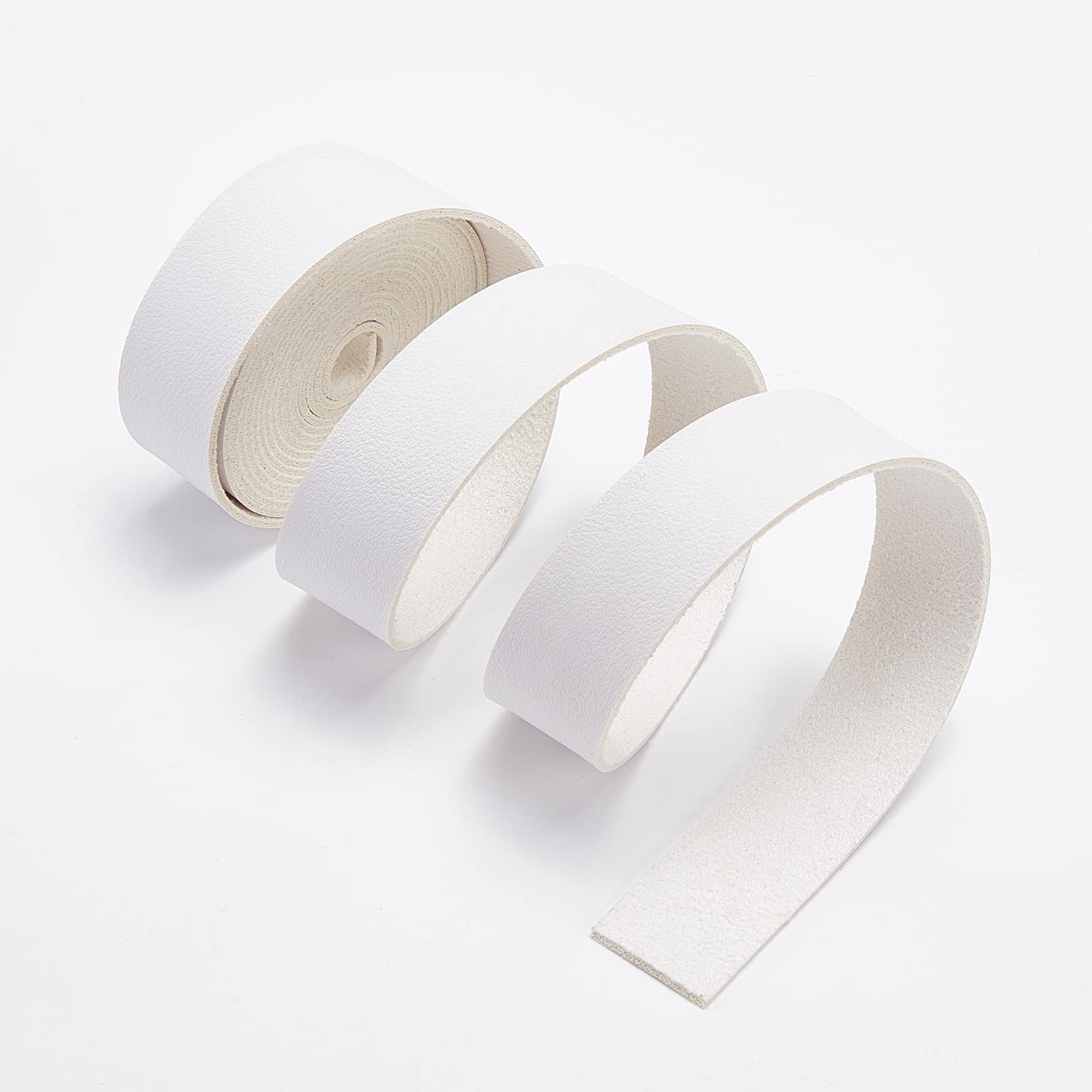 Bande Cuir Artisanat 25mm Bande Similicuir BENECREAT 5m - 25mm De Large Pour Projets DIY Ceinture Bracelet Similicuir Noir