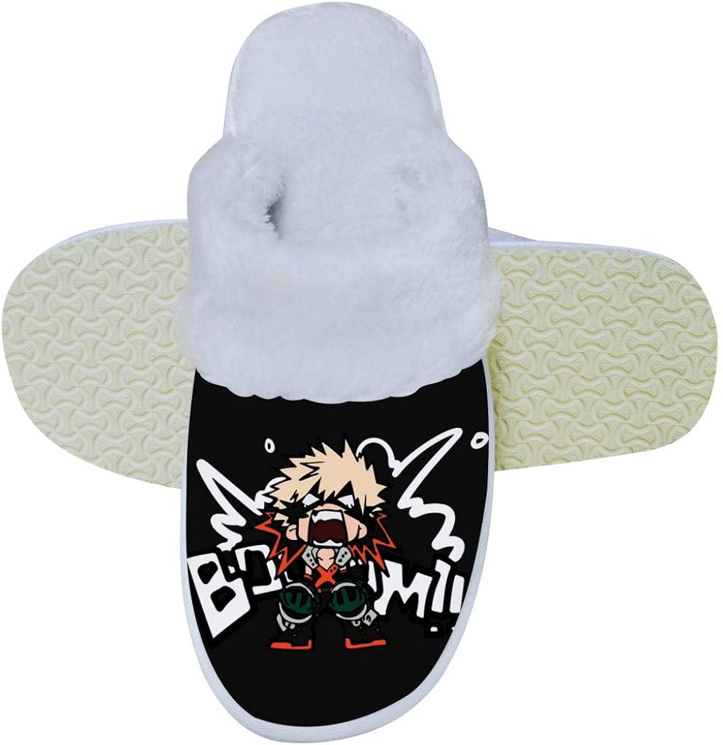 Amazon Lyfvivp あったか ルームシューズ メンズ レディース 快適スリッパ Plus Ultra 僕のヒーローアカデミア 床に無傷 防寒 防滑 洗える 中敷き 低反発 ユニセックス スリッパ ルームシューズ