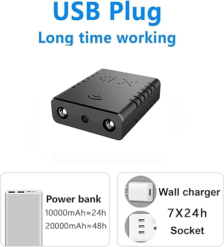 Miniatura 3 de Cámara de seguridad WiFi para el hogar 1080P interior al aire libre mini niñera, alertas de detección de movimiento, visión nocturna, cámara de