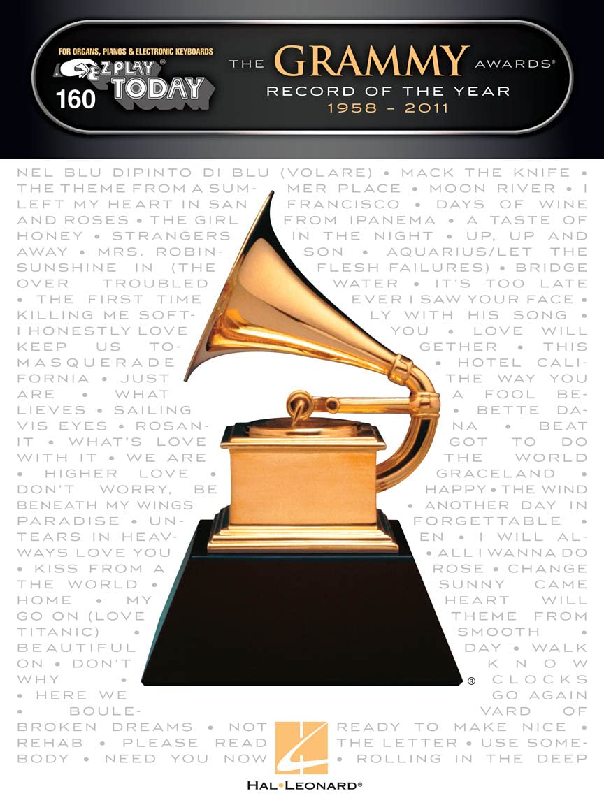 The grammy awards record of the year 1958-2011 piano ou clavier: E-Z Play Today Volume 160 (E-Z Play Today, 160)