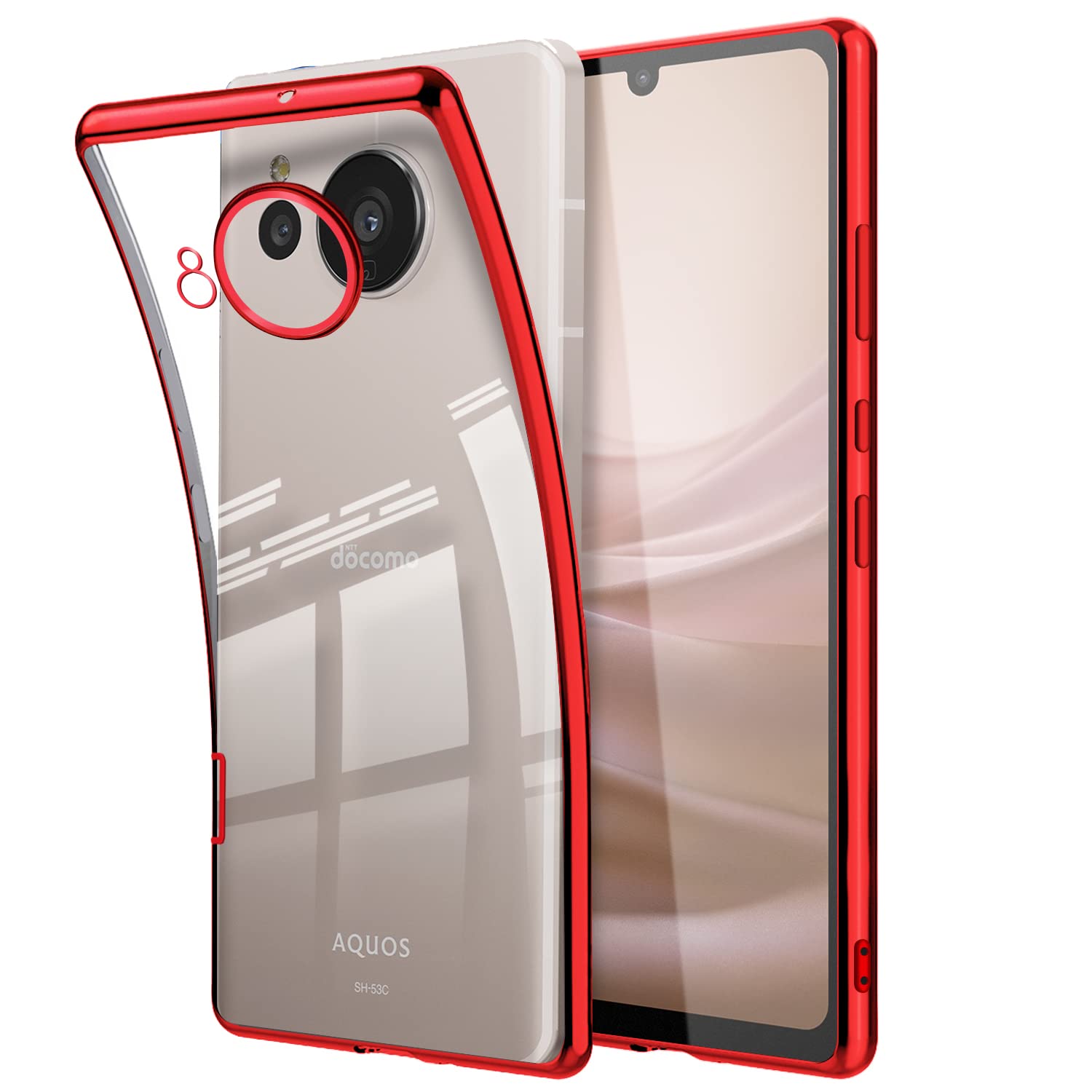 Amazon.co.jp: AQUOS sense7 ケース クリア 透明 SH-53C SHG10 カバー  