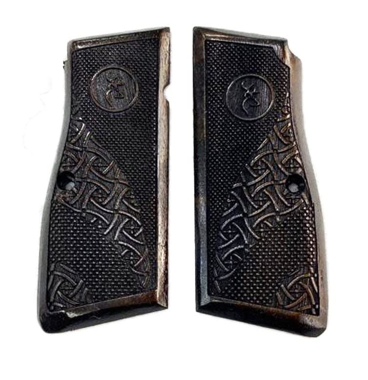 Browning HP 14 poignée pistolet bois plaquette de crosse en noyer fait main Ars.079