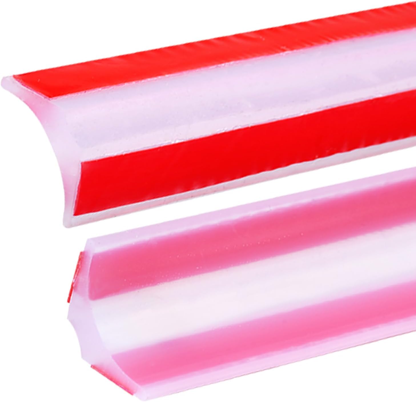 10M Silicone Shower Tray Sealing Strip(15mm×15mm),Bath Sink Edging Edge Seal Trim for Gap Cover Caulk,Wet Room Floor Threshold Water Barrier Retaining Strip,Bathtub,Countertop Beading,Transparent — image 1