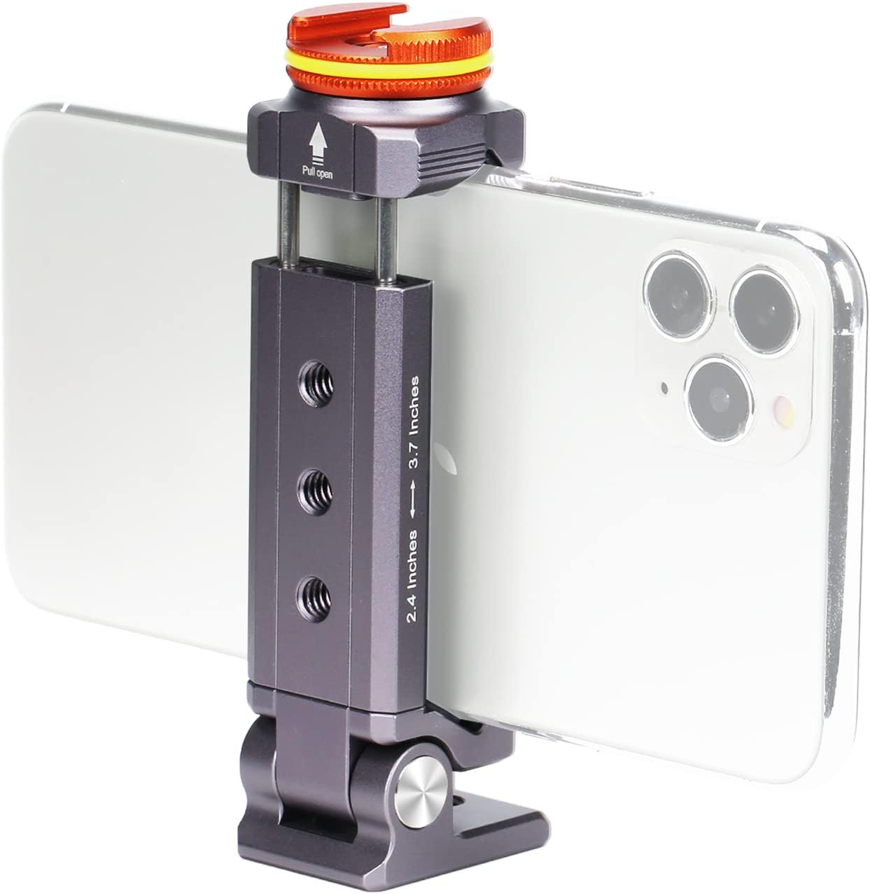 Metal Phone Tripod Mount with Rotatable Cold Shoe, Arca