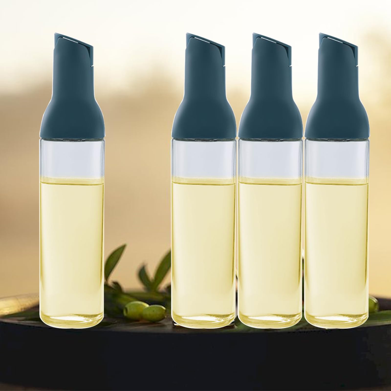 Distributeur d'huile olive pour assaisonner vos salades sans tacher la table