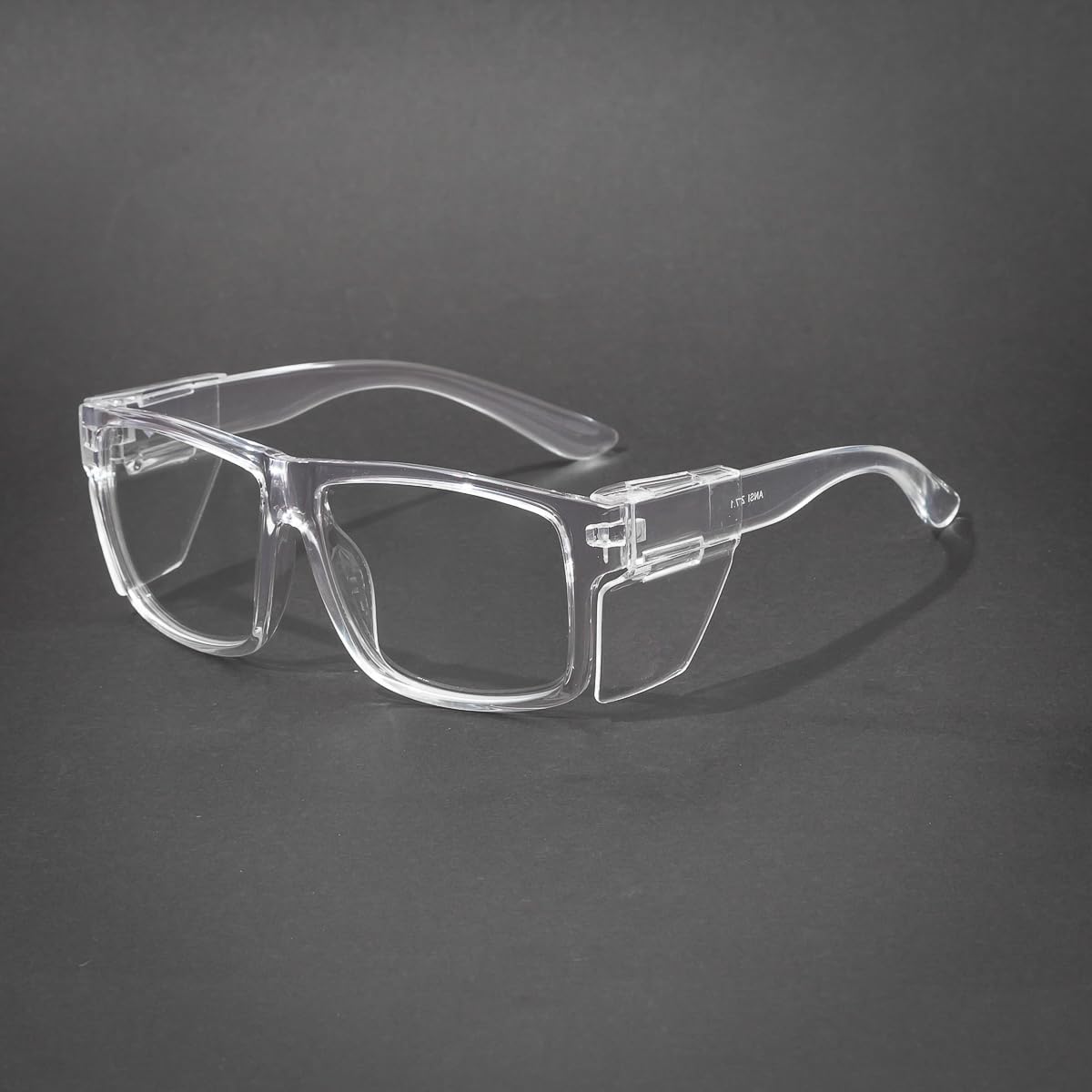 UV400 fotochromowe okulary ochronne ze zdejmowanymi osłonami bocznymi, blokujące niebieskie światło