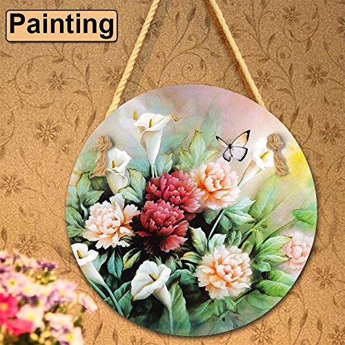 Haohai 6 Pieces 15cm Wood Circles for Crafts Unfinished Round Wood Plaque, Wooden Cutouts for Door Design Painting (6Pcs 15cm) - Image 4