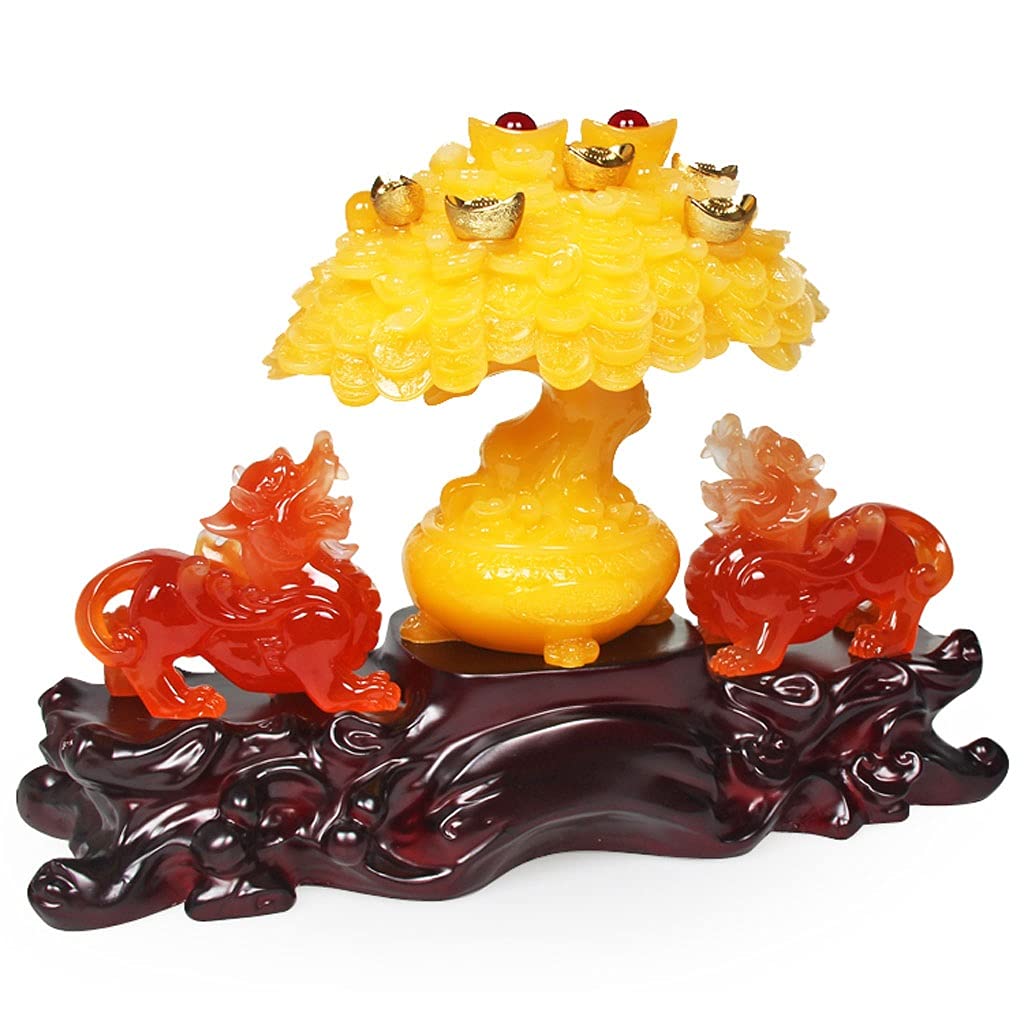 Arbre à Argent Bonsai Feng Shui Cristal Chanceux Arbre Maison décorations de Bureau Cristal Chanceux Arbre Feng Shui Arbre Chanceux Arbre Chanceux bête Chanceux Arbre 11.81/12,20 Pouces Arbre en cri
