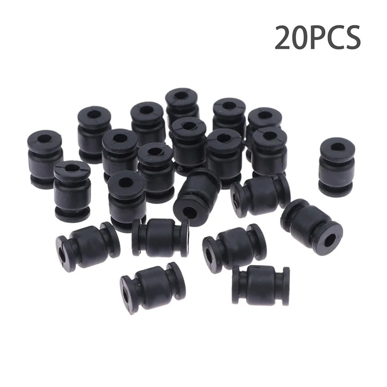 Gumowe kulki amortyzujące antywibracyjne M3 x 4,6 mm amortyzator miękki uchwyt do drona RC F4 F7 kontroler lotu Gimbal FPV Racing (czarne)