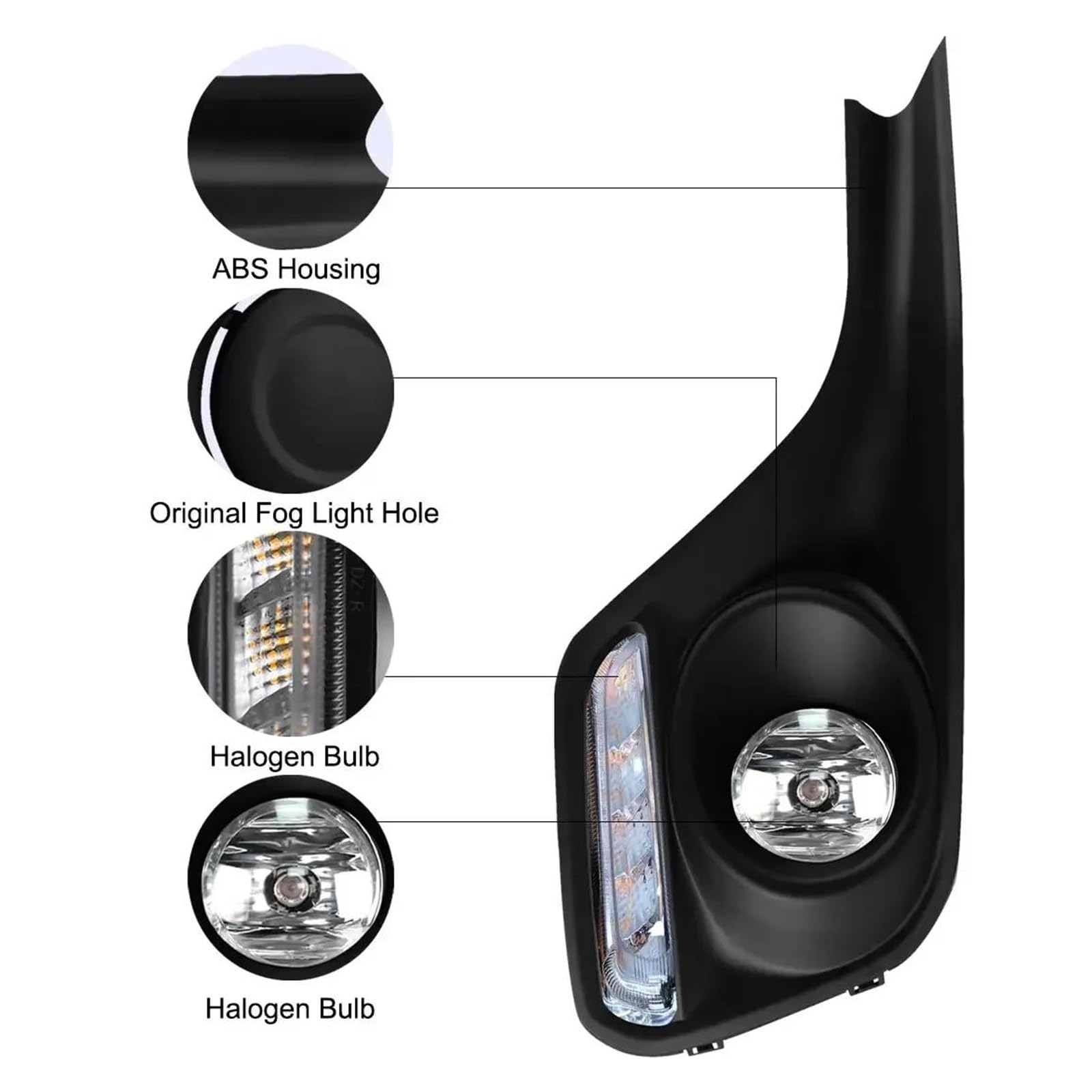 IITA direzione dinamici Lampada Fendinebbia Anteriore A LED Bianca Luce Diurna Per Suzuki Indicatore Direzione DRL Con Interruttore A Filo Accessori 12V