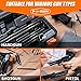 PERWIN Gun Cleaning Kit Universal Supplies for All Caliber Pistol Rifle Handgun Shotgun Hunting Cleaning Kits with All Brass Brushes, Reinforced Rods, Jags, and Tough Carry Case