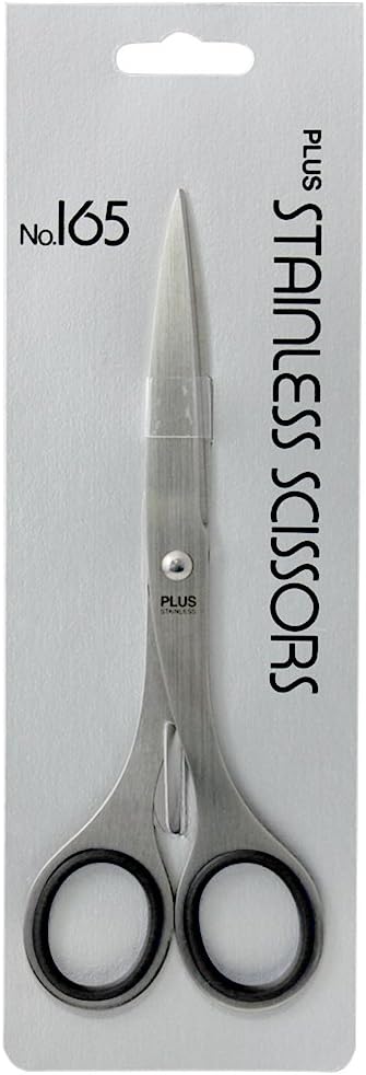 PLUS(プラス) プラス はさみ ステンレスハサミ 刃渡り69mm NO.165 BK ブラック 34-725