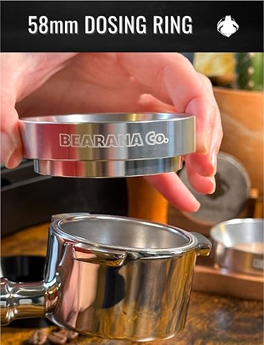 Miniatura 6 de BEARANA Co. Juego de 3 anillos de embudo de dosificación para café de 2.008 in, distribuidor de agujas WDT, filtro de pantalla de disco de acero