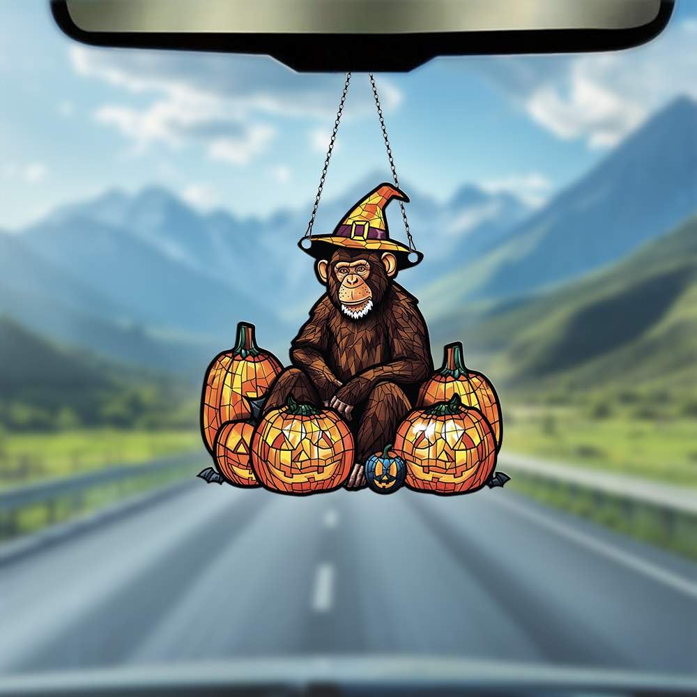 Amazon.com: Monkey Halloween Ornament Acrylic Window Hanging, Gift