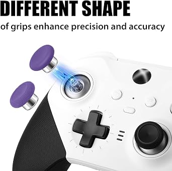 Elite Series 2 サムスティック - 6 in 1 磁気ジョイスティック Xbox Elite Controller Series 2 Core モデル 1797 用 交換用アクセサリー 高さ2 標準 2 クラシック パープル