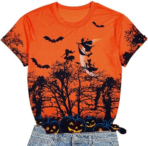 Mousya Sanderson Sisters Tshirt Woman Halloween Movie Shirt Hocus Pocus Shirts Fall Halloween Pumpkin Face Graphic Tee Tops thumb #4
