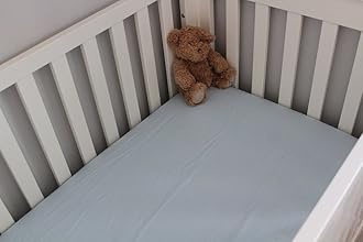 Blue Cot Bed 100% Cotton Flannelette Flat Sheet 100 x 150 cm - 2 Pack