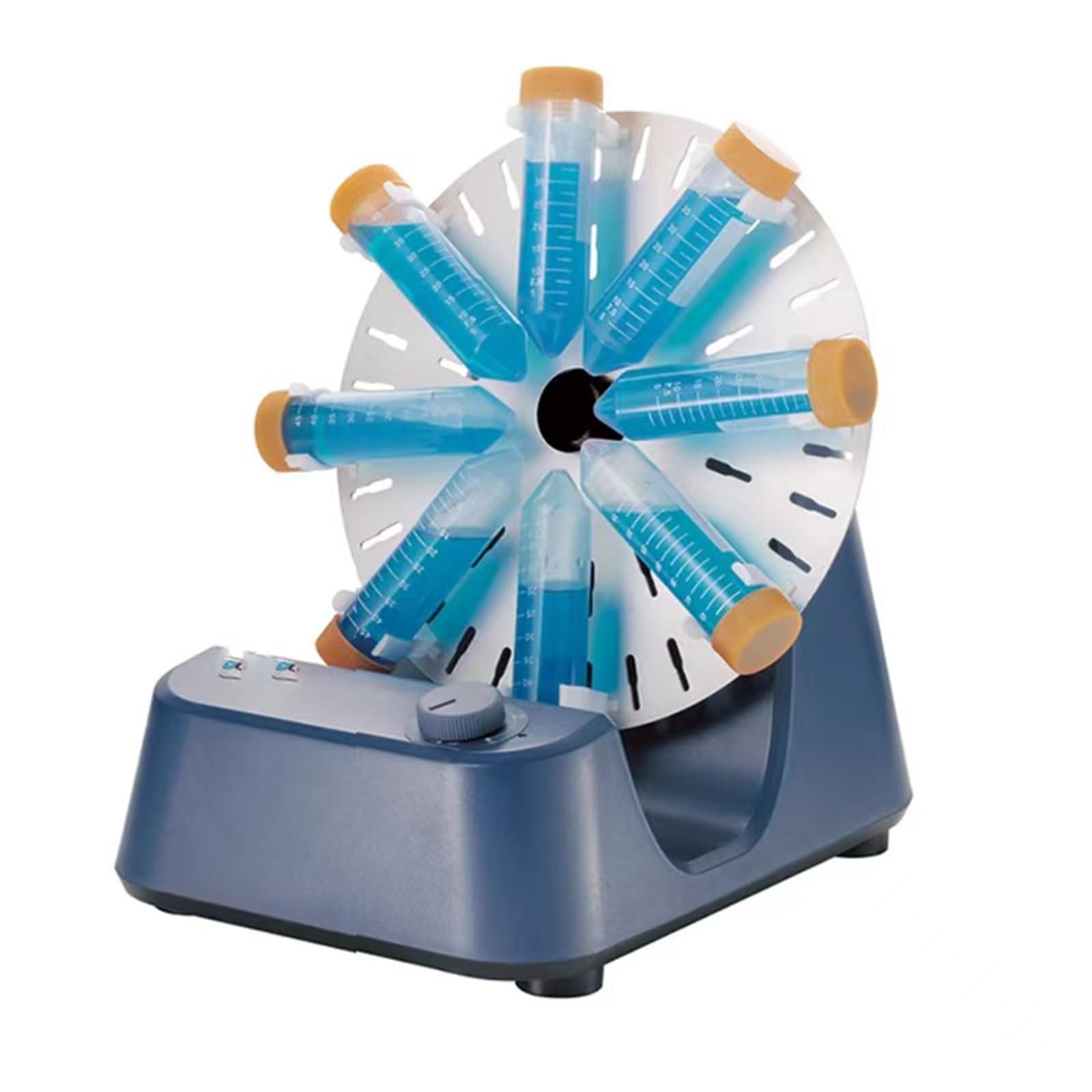 Mezclador rotatorio de Tubos analógico, vórtex de múltiples Tubos y agitador Orbital para Tubos de 1.5, 15 y 50 ml, Velocidad Ajustable de 0 a 80 RPM