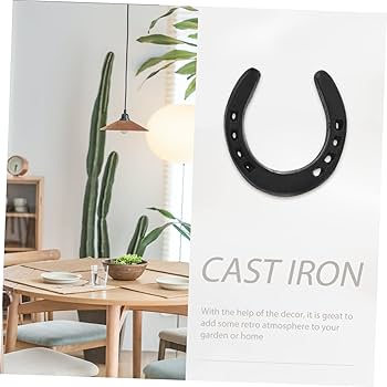 Amazon.co.jp: Cabilock 鉄製馬蹄壁飾り 属製馬蹄吊り飾り 壁