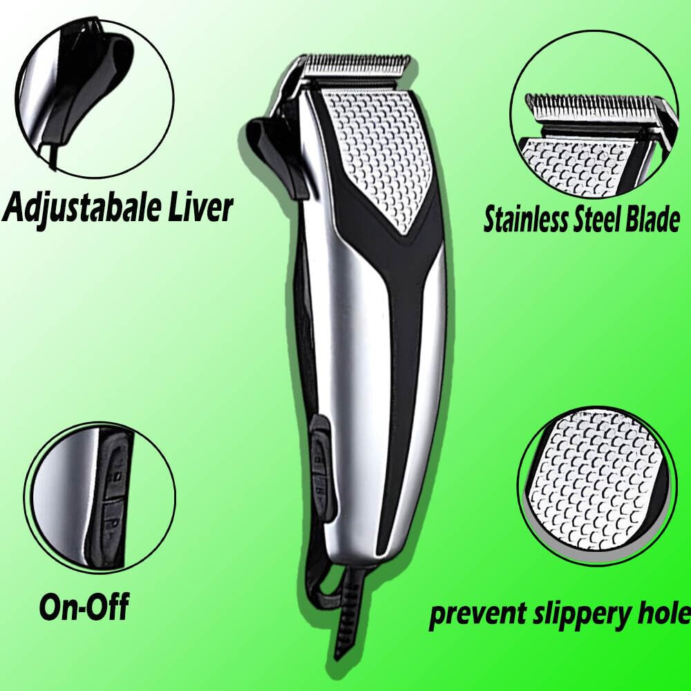 Corded beard trimmer with detachable blade system for easy