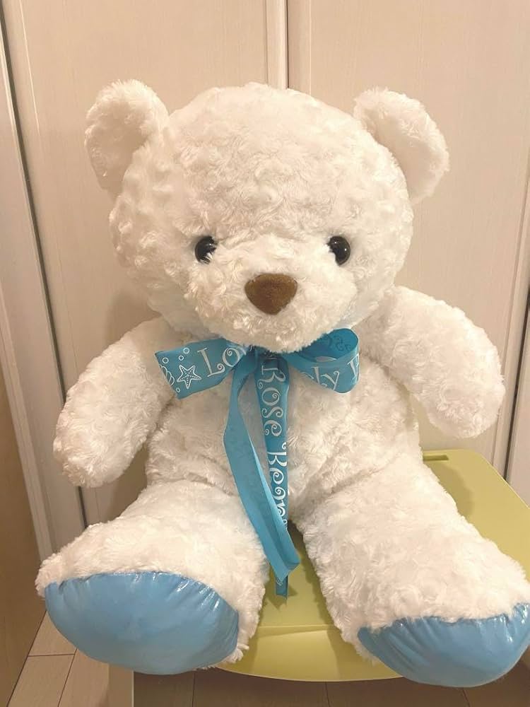 Amazon.co.jp: ラブリーローズベア くま ぬいぐるみ 白いクマ 白