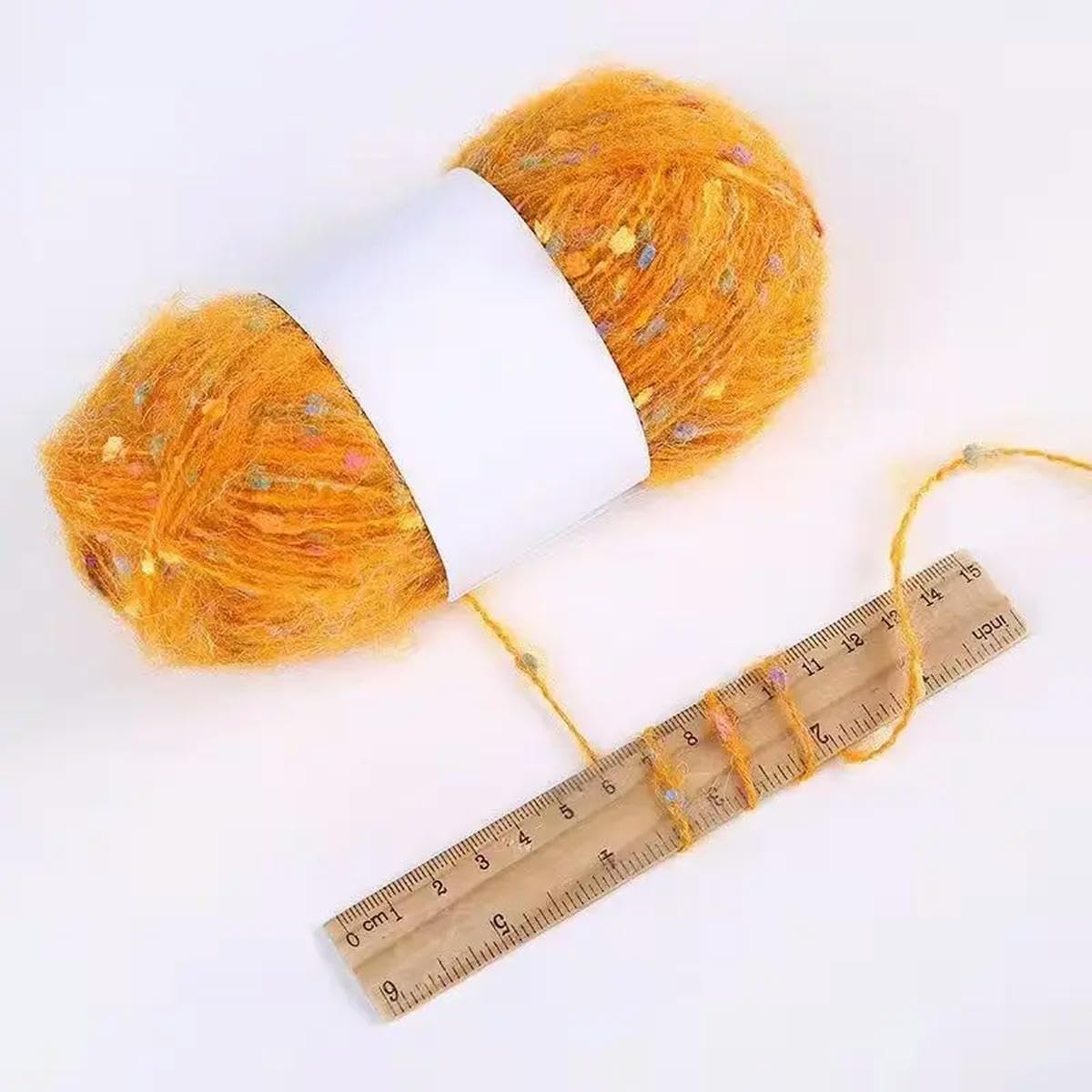 Hilo de Mohair de Lunares de Colores, 100 g/Set, para Tejer a Mano, Bufandas, Sombreros, Bolsos, Ropa, muñecas, Lana Polar, Suave y esponjosa.