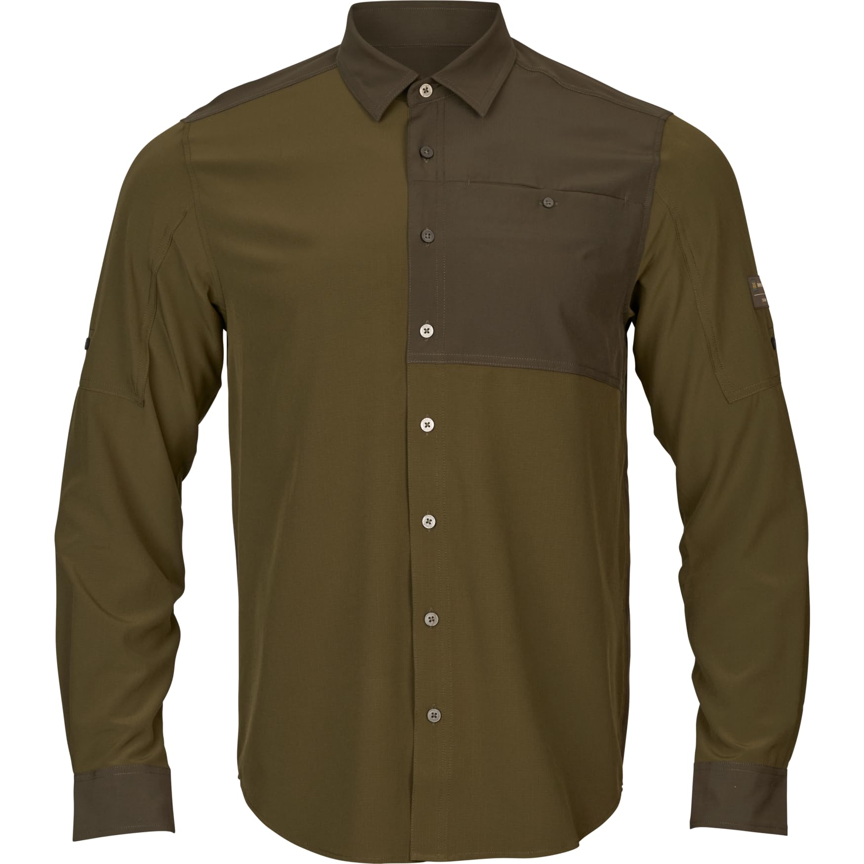 Härkila | Logmar Lightweight L/S-Shirt | Professionelle Jagd Kleidung & Jagd Zubehör | Skandinavische Qualität Made to Last | Farbe: Dark Olive/Willow Green, M