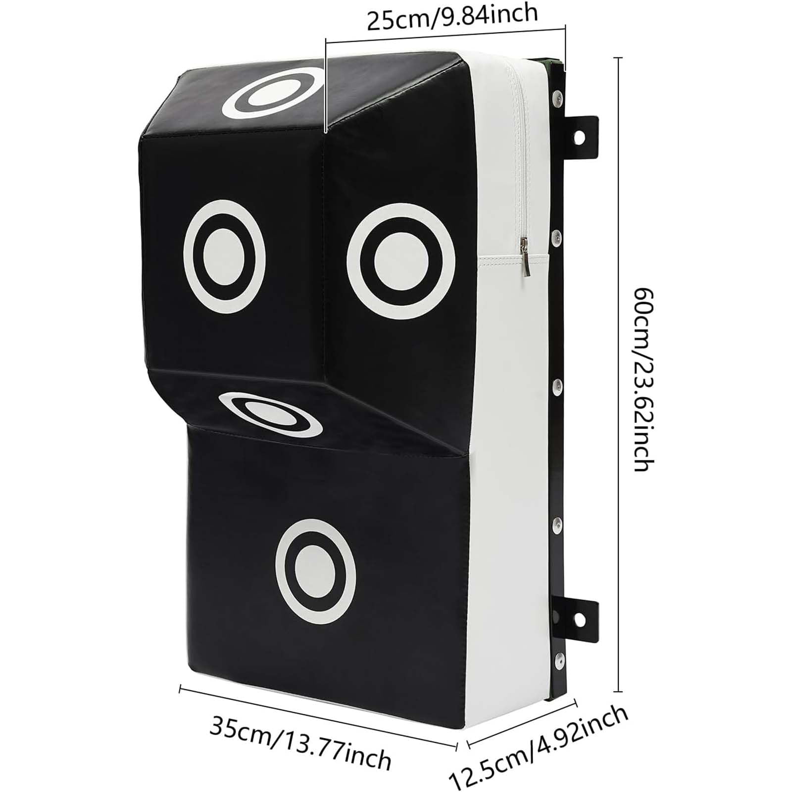 Allenamento di Boxe Obiettivo del Muro, Wall Mount Sacco Pesante da Boxe con Montante con Punti di Marcatura, Bersaglio da Allenamento per Pugni con Punti di Marcatura