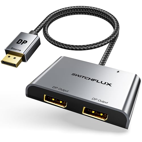 DisplayPort to Dual Display Port Adapter 4K60Hz