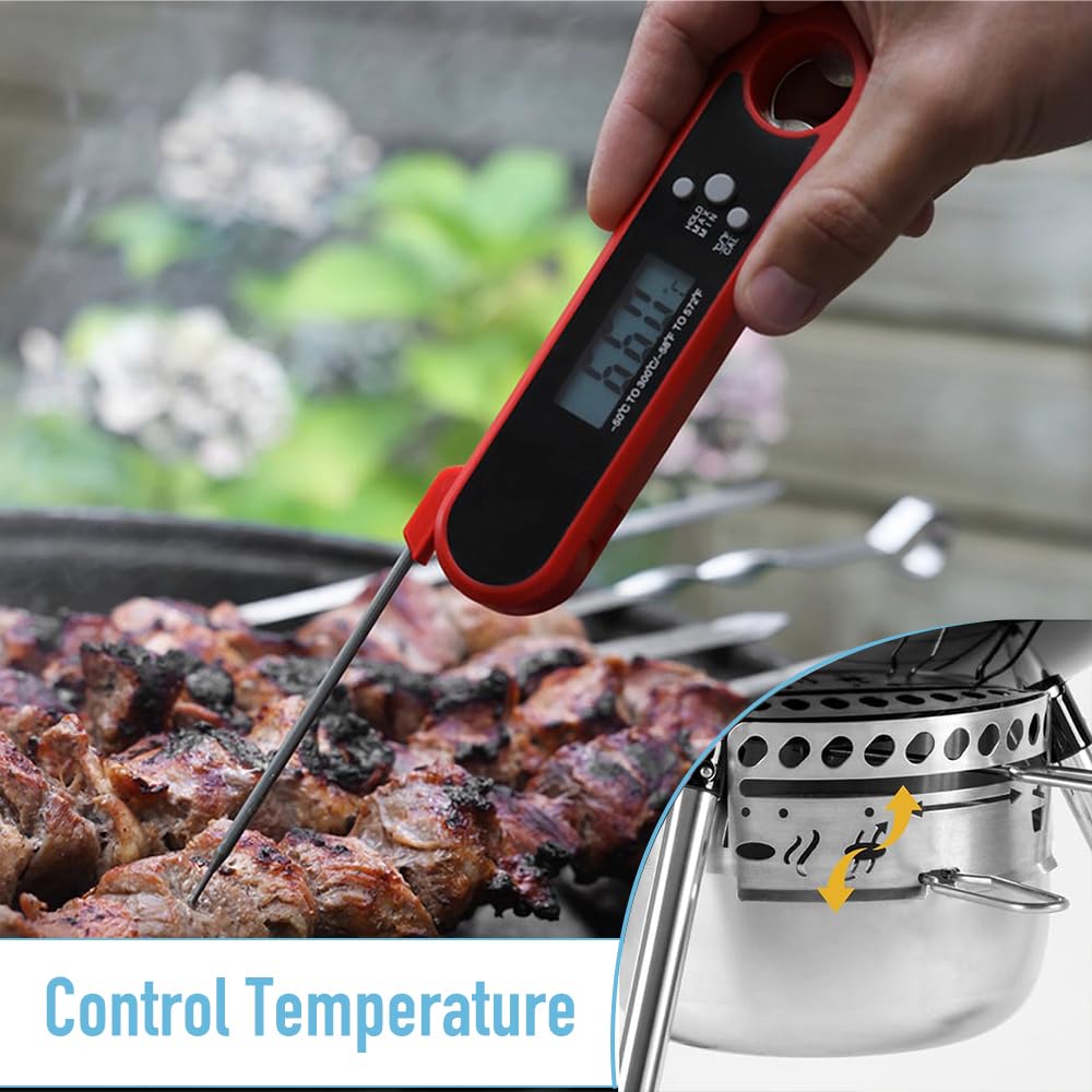 Junhui Lot De 2 Kits One Touch 57 Cm Pour Barbecue Weber Kettle - Pièces De Rechange 7444