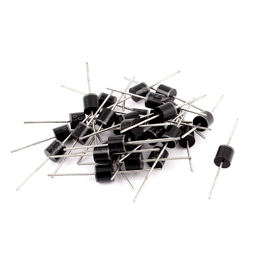 6A 1000V Diodi 6A10 Cilindrico axia-l Raddrizzatore con Piombo Schottky Diodi Schottky Diodi 30 Pz